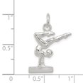 thumbnail image 4 of FB Jewels Sterling Silver Gymnast Charm, 4 of 4