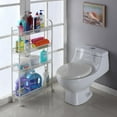 thumbnail image 2 of Ktaxon 4-Tier Rolling Cart, Slim Utility Cart with Wheels, Storage Rolling Trolley for Kitchen, Office, Bathroom, Living Room, 2 of 5
