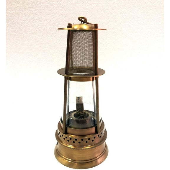 12" Brass Oil Lamp Nautical Maritime Boat Ship Lantern Home Decorative