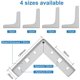 thumbnail image 3 of Juego de 4 patas plateadas brillar para muebles carga hasta 800 KG pata de mesa de Metal triangular 10 cm, 3 of 5