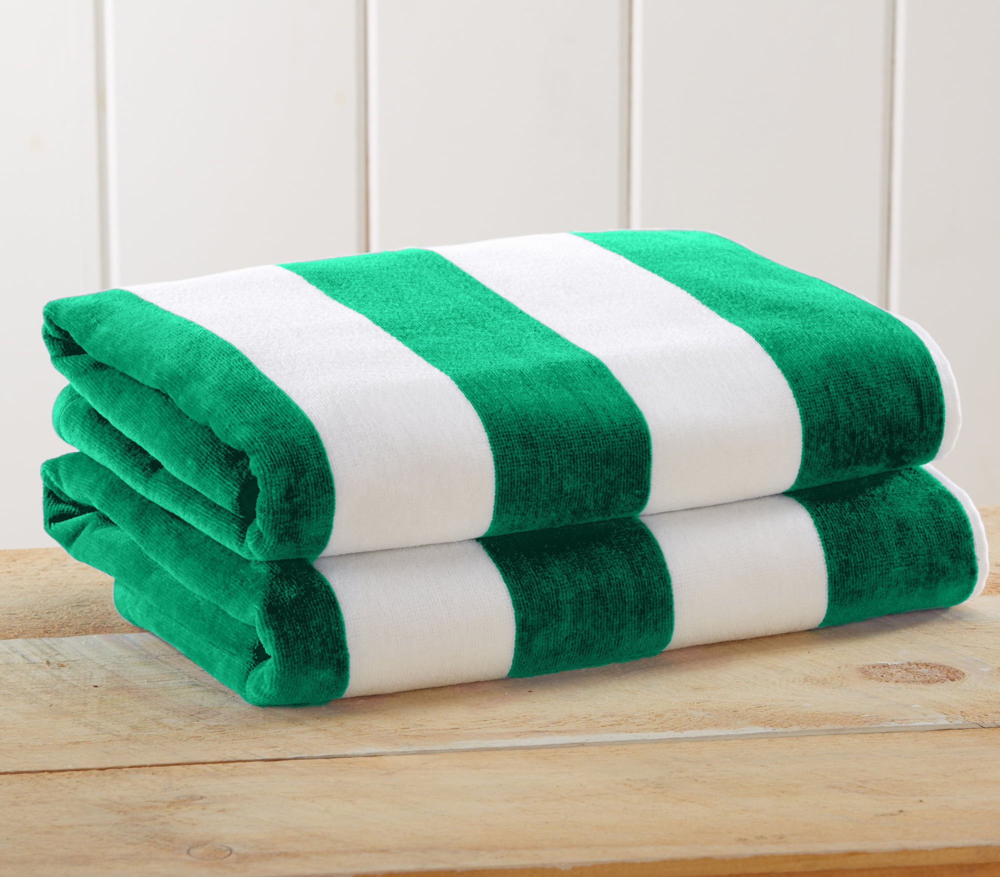 Casual Avenue Towel Set of 3 Beach Towels Blue Striped 100% Cotton,Turkish 40x70 