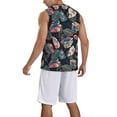 thumbnail image 2 of Xecao Colorful Tropical Leaves print basketball shirt for both men and women, a unisex basketball jersey perfect for theme parties-XX-Large, 2 of 6
