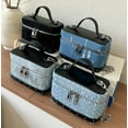 thumbnail image 7 of Denim Hobo Bags Women Cute Square Box Underarm Shoulder Bag Crossbody Purse Y2k Satchels Trendy Top-handle Tote Handbag, 7 of 7
