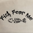 thumbnail image 2 of CafePress - Fish Fear Me Cap - Adjustable 100% Brushed Unisex Casual Cotton Baseball Cap, Beige, 1, 2 of 2