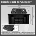 thumbnail image 3 of Paquete de 2 Bisagras para Refrigerador BMX de 25, 52 y 72 Cuartos, con Tornillos y Piezas de Repuesto., 3 of 8