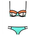 thumbnail image 3 of Bikini Set Fashionable Chromatic Color Sexy Camisole Swimwear Swimsuit, 3 of 5