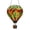 B, variant on Solar Powered Acrylic Hot Air Balloon Light with Flickering Flame, Weather-Resistant, for Garden, Patio, Balcony, or Party Decor.