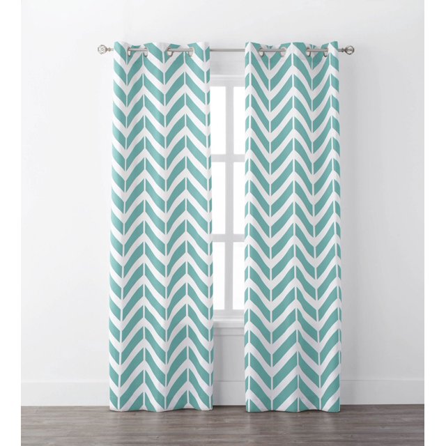 Rideaux Mainstays pour fenêtre à motif de chevrons géo