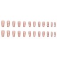 thumbnail image 3 of HLONK 24Pcs Gel Press on Nails  Gel French Long Fake Nails  Press on Tips With Glue  Rhinstone with Butterfly  NO.13, 3 of 6