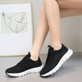 thumbnail image 2 of PEASKJP Womens Sneakers Women’s Running Shoes Tennis Fashion Walking Sneakers Lightweight Athletic Jogging Shoes Black,8, 2 of 9