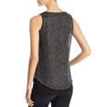 thumbnail image 2 of Design History Metallic Layered Look Tank (Black, S), 2 of 5