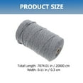 thumbnail image 3 of ifundom Cotton Rope Grey Hand-Weaving Thread for Crafts, Macrame Cord for Home Decor, Jewelry Making, and Projects, 3 of 6