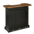 thumbnail image 3 of Homestyles Americana Black Wood Bar with Drawer and Wine Glass Storage, 3 of 10