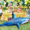thumbnail image 4 of Juguete inflable para piscina con forma de tiburón ILEISURELY, extra grande, 2 m, 4 of 7