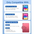 thumbnail image 2 of GEAK for iPad A16 11th 10th Generation Case with Keyboard & Mouse 7 Colors Backlit Detachable Wireless Keyboard Glittering Case for iPad 11th Gen A16 11 inch 2025 & 10th Gen 10.9 inch 2022, 2 of 8