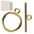 thumbnail image 2 of Gold Color Toggle Clasp, Lightweight Gold Alloy Toggle Clasps  For Making Bracelets Earrings Necklaces For DIY Jewelry Making Supplies, 2 of 8