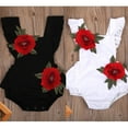 thumbnail image 1 of Vêtements pour Nouveau-Né Fille, Barboteuse Brodée, Combinaison, Cache-Couche, Tenue de Soleil, 1 of 5