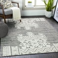 thumbnail image 3 of Hauteloom Thorntonville Living Room, Bedroom Area Rug - Bohemian, Transitional - Gray, Black, White - 4'3" x 5'11", 3 of 6