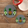 thumbnail image 2 of GZHJMY St.Patrick's Day Gnome Round Trivets Pot Holders 2 Pcs, Heat Resistant Cotton Thread Weave Trivets for Hot Dishes, Cooking, Baking, Farmhouse, Kitchen Decor for Kitchen Pans Bowl Teapot, 2 of 7