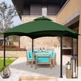 thumbnail image 5 of Eurmax 10x12 Gazebo Replacement Canopy 2 Tier Replacement Canopy,Forest Green, 5 of 5