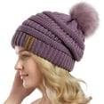 thumbnail image 3 of Winter Women Thick Cable Knit Ribbed Infinity Circle Loop Scarf, 3 of 7