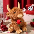 thumbnail image 2 of Lindo peluche Push Highland Cow Civaner de 30 cm, 2 of 6