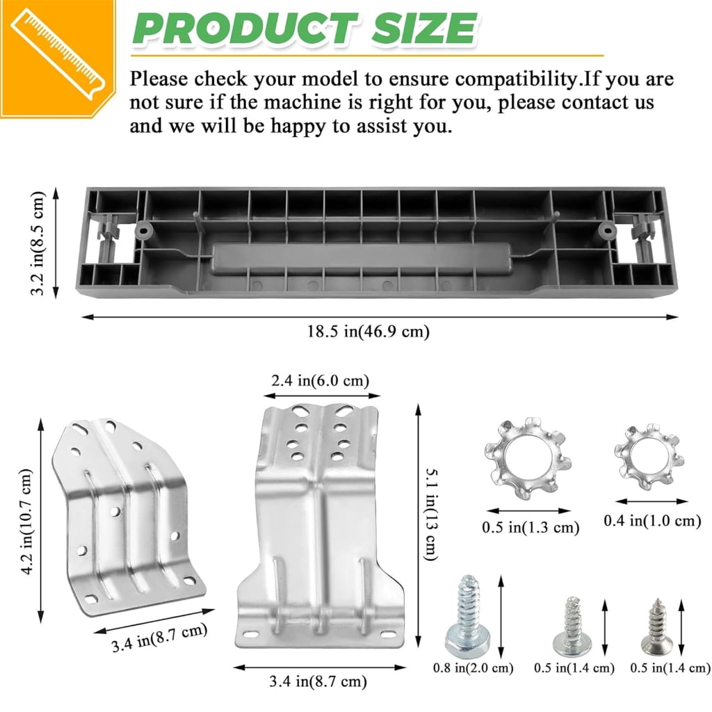 NEXAVKPR Complete Stacking Support Kit For Front Load Washer And Dryer To Save Space