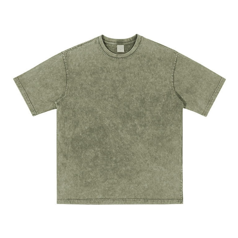Tシャツ・カットソー Men's Overfit Vintage Wash Print Short Sleeve T Vintage Washed Heavyweight Short Sleeve Oversize Cotton T