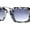Slate Tortoise - Smoke, variant on Womens Geometric Square Bevel Rectangle Rhinestone Jewel Plastic Sunglasses All Black