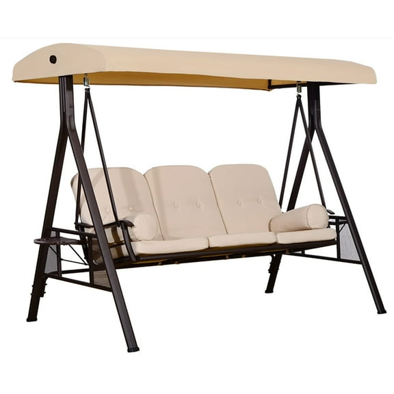 Garden Winds Replacement Canopy Top Cover Compatible with The Outsunny 3 Person Swing - RipLock 350