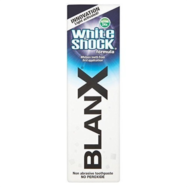 blanx white shock formula non abrasive toothpaste (75ml)