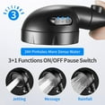 thumbnail image 2 of AIR-High Pressure Shower Head with Hose and On Off Switch, Water Saving Handheld RV Shower Head with 3 Spray Settings, Detachable Shower Heads with Hose and Angle-Adjustable Bracket (Matte Black), 2 of 4