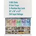 thumbnail image 3 of Cash Drawer &#x.&#xPortable POS Cash Box Coin Tray with Cash Register Till Tray Manual Open Works Compatible for All POS System Printers, 3 of 6