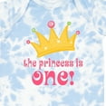 thumbnail image 4 of Inktastic Cute Princess is One 1st Birthday Girls Baby Bodysuit, 4 of 5