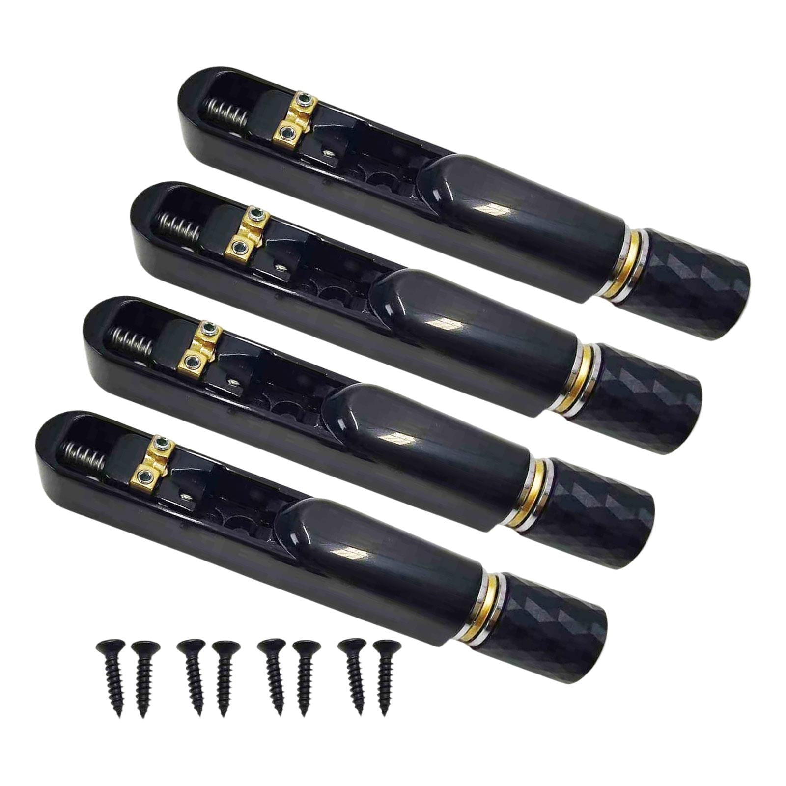 Headless Electric Guitar Bridge String Lock Tailpiece Set Zinc Alloy Compact Design for Bass Guitar Upgrades