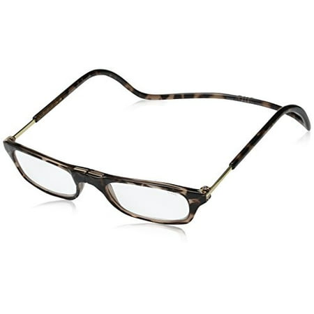 CliC Reader XXL Single Vision Half Frame Designer Reading Glasses, Dark
