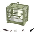 thumbnail image 2 of BotaniNest Bird Cage Travel Bird Cage Portable Bird | Small Birds Lightweight Parrots Cage With Standing Pole Detachable Tray Hook Handle Easy Transport Bird For, 2 of 5