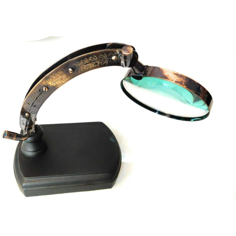 Collectibles Antique Desk Magnifying Glass Vintage Map Reader Lens