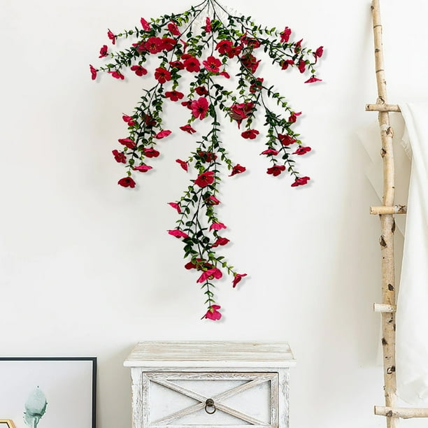 Adorno de Pared Colgante con Flores Artificiales para El Hogar, Ideal para Bodas, San Valentín, Banquetes y Otras Ocasiones, Tanto para Interiores Como Exteriores.