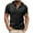 Black, variant on ZRGHAOYLQ Solid Color Henley Shirt Hooded Short Sleeve Shirts for Men Big and Tall Drawstring Hoodies Loose Fit Muscle Shirt Button Up V Neck Stylish Tops