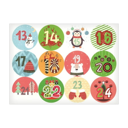

Pianpianzi French Fry Press Wall Cooking Items for Kitchen Animal Mechanical Timer Countdown Christmas Sticker Bag Calendar Number Stickers 24 Christmas Gift Advent Wall Sticker