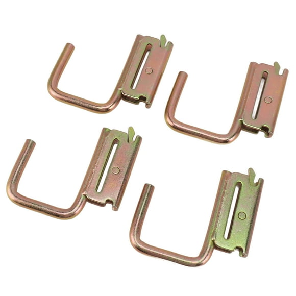 E Track J Hook, X Track J Hook Rustproof Space Saving 4pcs for Pickup Truck