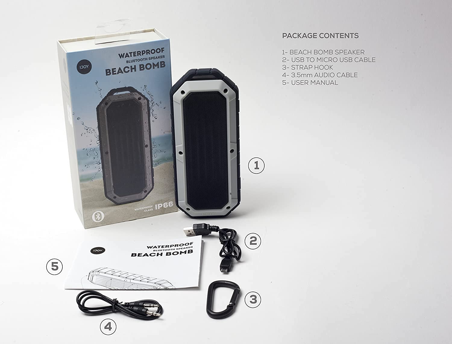 Portable Speaker Waterproof Bluetooth Speaker Beach Bomb IJoy