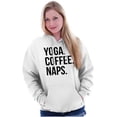 thumbnail image 5 of Yoga Coffee Naps Meditation Fitness Hoodie Sweatshirt Women Brisco Brands S, 5 of 6