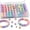 130pcs Silicone Beads, variant on Pony Beads Kit, Friendship Bracelet Making Kit with 2362pcs 48 Colors 6x9mm Beads Letter Beads and Elastic String for DIY Crafts