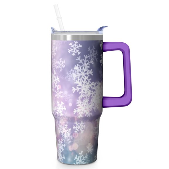 30 Oz Xmas Elk Tumbler With Handle, Holiday Coffee Mug Cup, Christmas Day Present