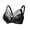 black, variant on Large bust minimizing mesh bra with soft underwire, ultra-thin, side breast support, anti-sagging, plus size lingerie