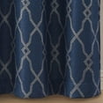 thumbnail image 5 of VCNY Home Smith Navy Trellis Rod Pocket Blackout Curtain Panel, 52" x 90", 5 of 5
