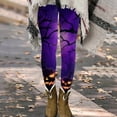 thumbnail image 2 of LILIYA Women's Halloween Leggings 3D Pumpkin Print Cos Outfit Stretchy Soft High Waisted Workout Sports Yoga Pants Casual Plus Size Streetwear, 2 of 4