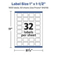 thumbnail image 6 of Avery 1" x 1-1/2" Waterproof Rectangle Labels, 1,600 Labels, 6 of 10